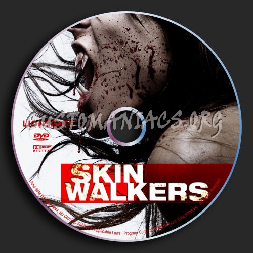 Skinwalkers dvd label