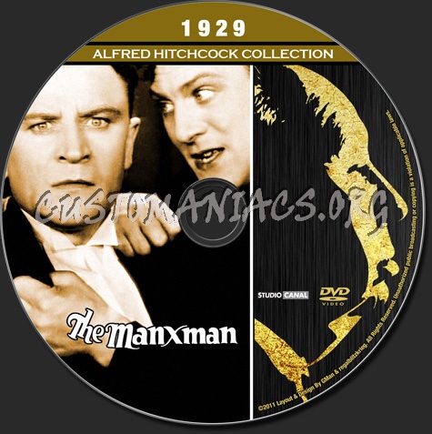 Alfred Hitchcock Collection - The Manxman dvd label