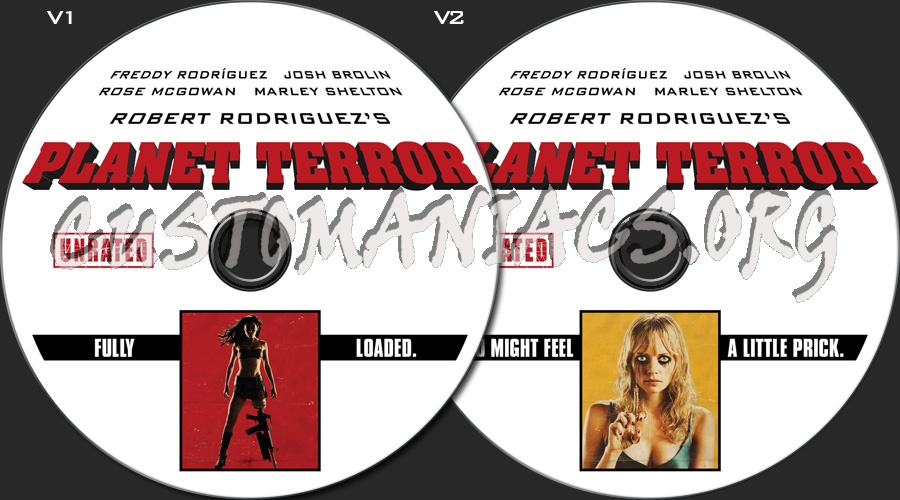 Planet Terror dvd label