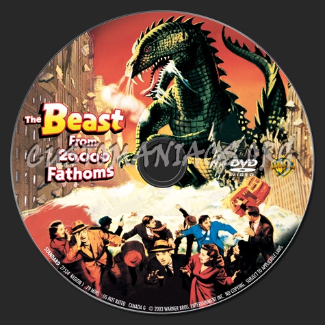 The Beast From 20000 Fathoms dvd label