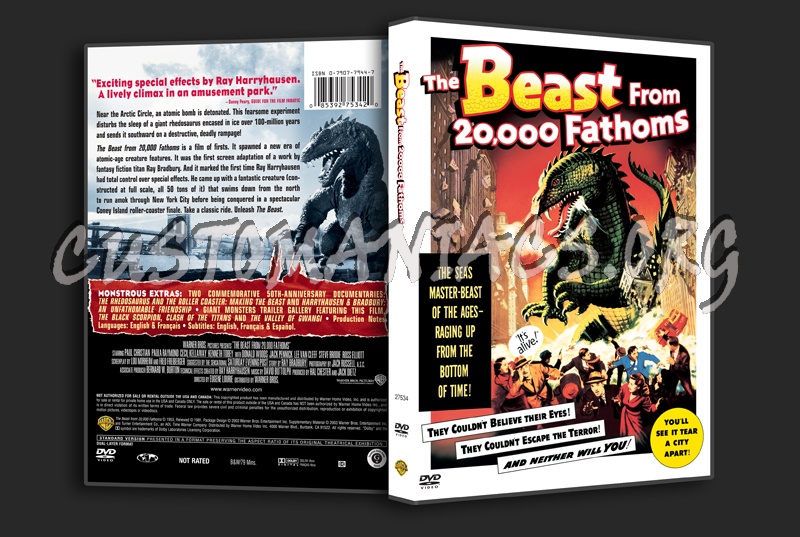 The Beast From 20000 Fathoms dvd cover