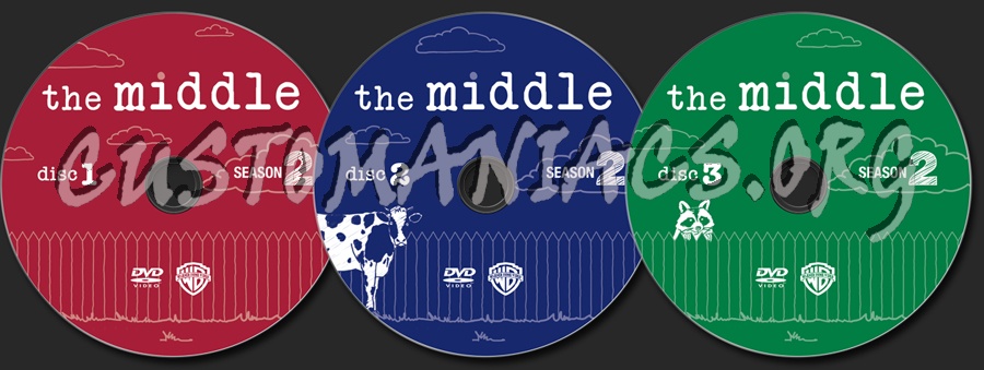 The Middle Season 2 dvd label