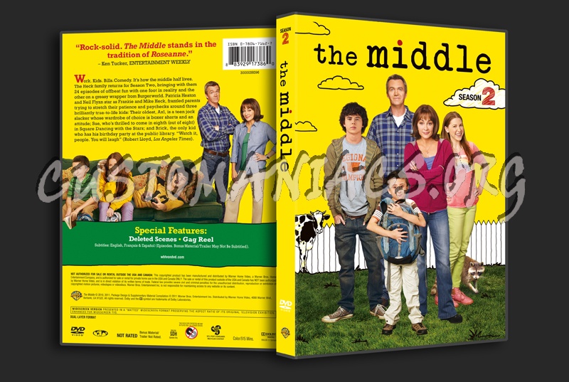 The Middle Season 2 dvd cover