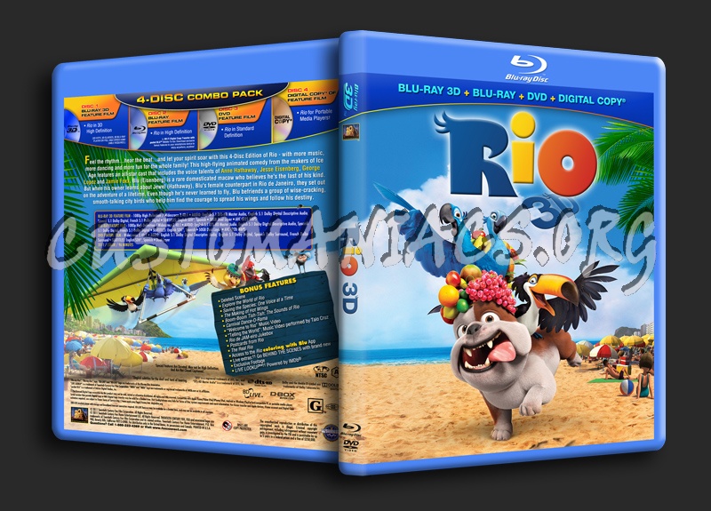 Rio 3D blu-ray cover