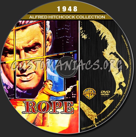 Alfred Hitchcock Collection - Rope dvd label