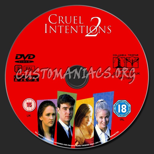 Cruel Intentions dvd label