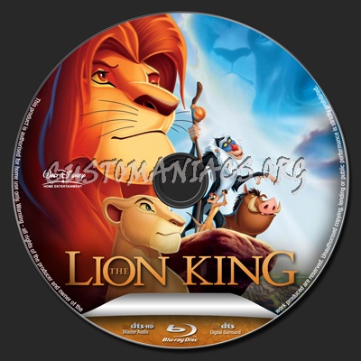 The Lion King blu-ray label