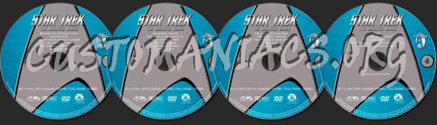 Star Trek Animated Series dvd label