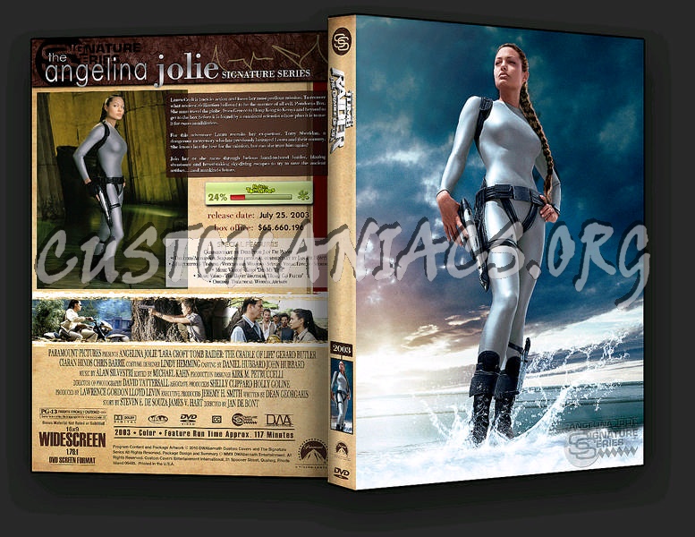 Lara Croft Tomb Raider: The Cradle of Life dvd cover