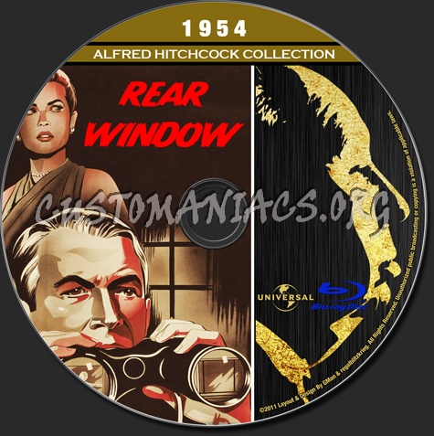 Alfred Hitchcock Collection - Rear Window blu-ray label