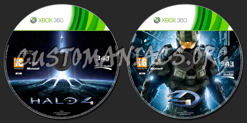 Halo 4 dvd label