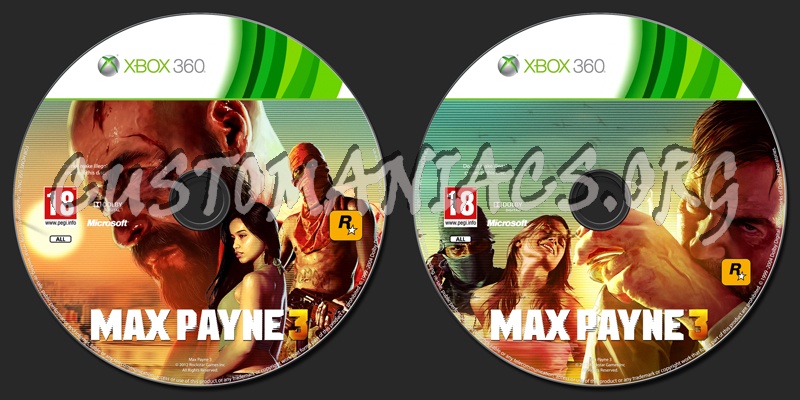 Max Payne 3 dvd label