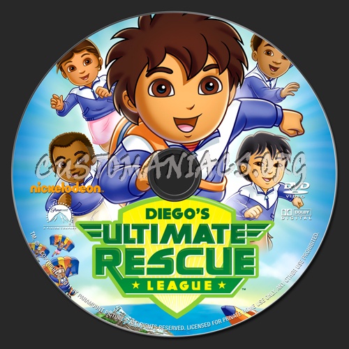 Diego's Ultimate Rescue League dvd label