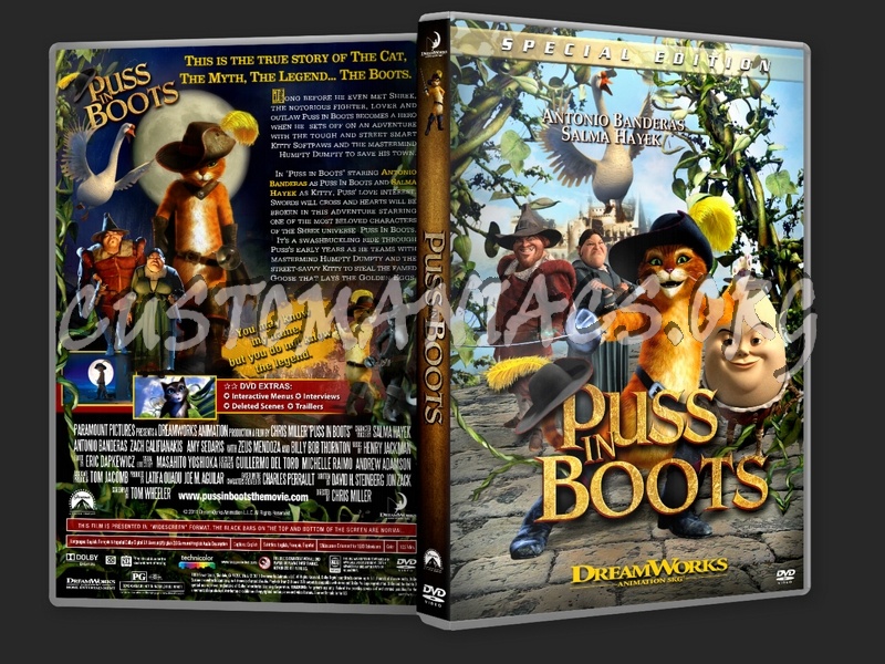 Puss In Boots (2011) dvd cover