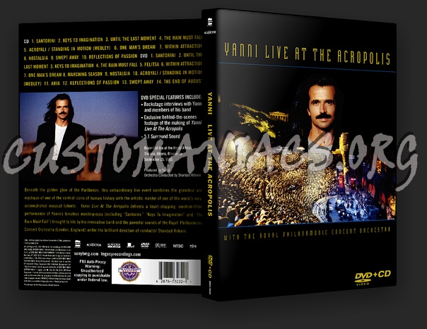 Yanni: Live at the Acropolis dvd cover