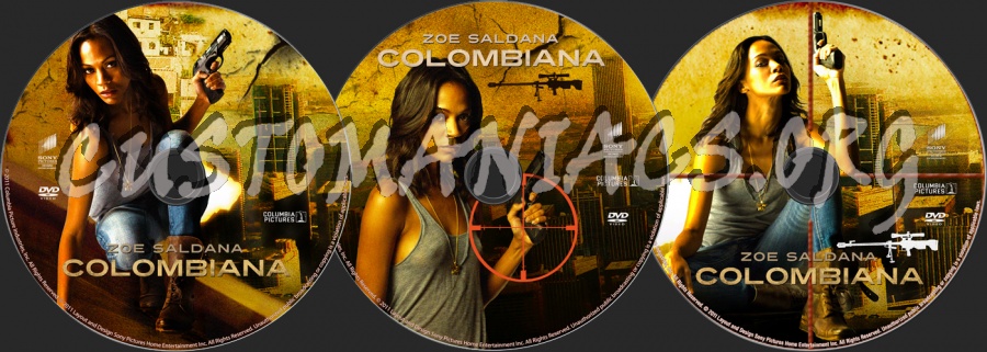 Colombiana dvd label