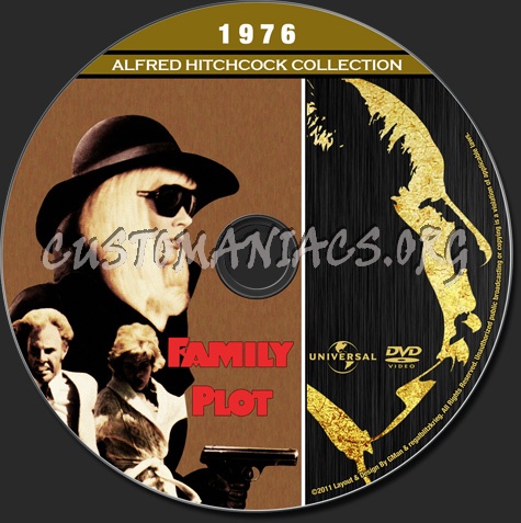 Alfred Hitchcock Collection - Family Plot dvd label