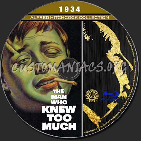 Alfred Hitchcock Collection - The Man Who Knew Too Much (1934) blu-ray label