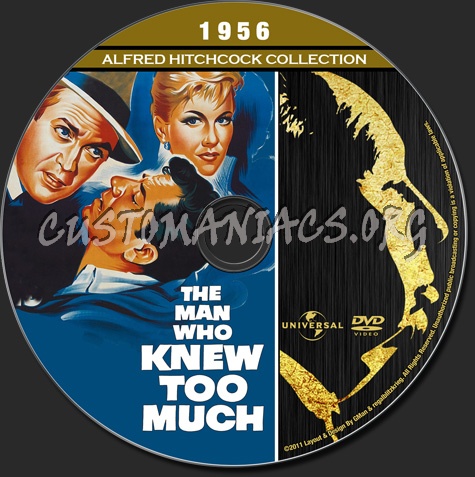 Alfred Hitchcock Collection - The Man Who Knew Too Much (1956) dvd label