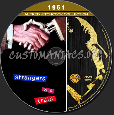 Alfred Hitchcock Collection - Strangers On A Train dvd label