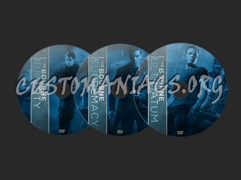 The Bourne Trilogy dvd label