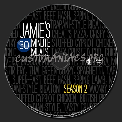 Jamie's 30 Minute Meals dvd label