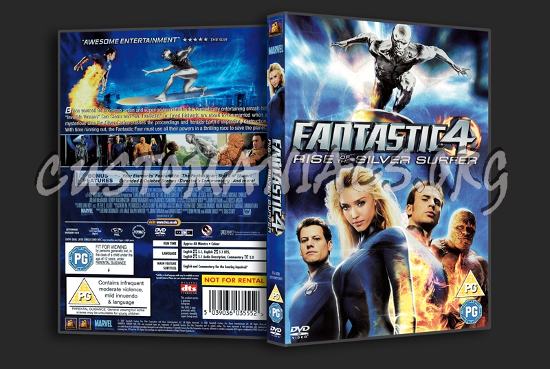 Fantastic Four Rise of the Silver Surfer dvd cover