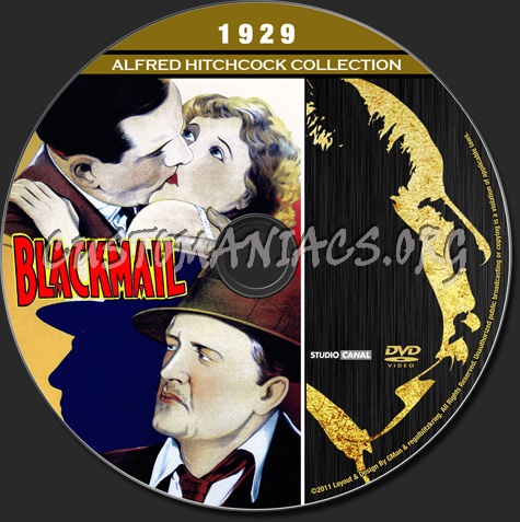 Alfred Hitchcock Collection - Blackmail dvd label