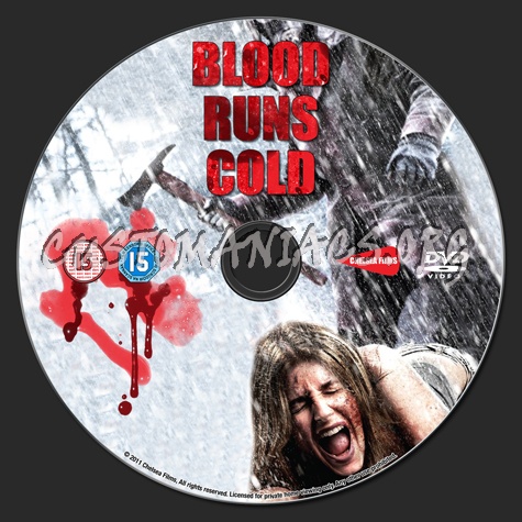 Blood Runs Cold dvd label