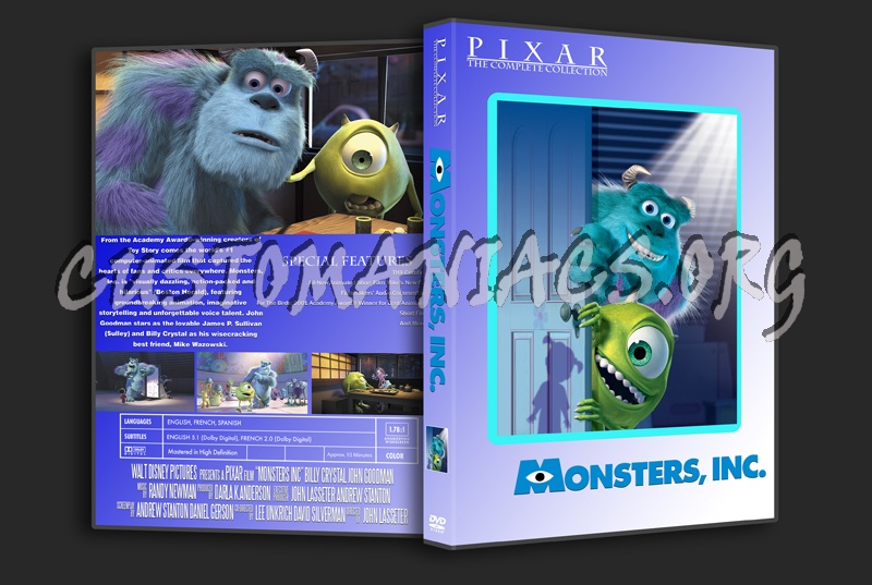 Monsters, Inc. - Pixar Movie Collection dvd cover