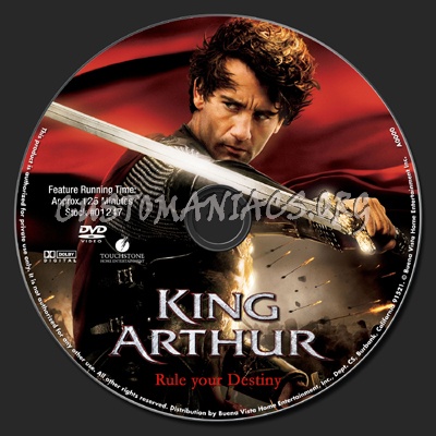 King Arthur dvd label