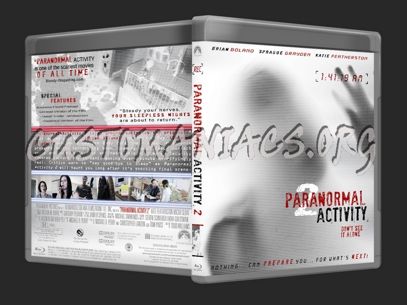 Paranormal Activity 2 blu-ray cover