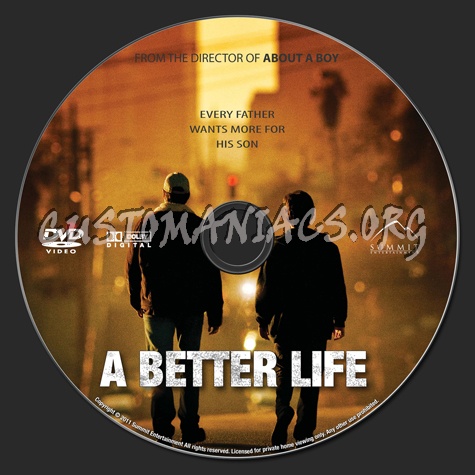 A Better Life dvd label
