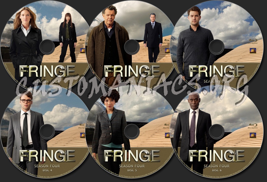 Fringe Season 4 blu-ray label