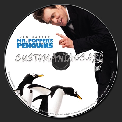 Mr. Poppers Penguins blu-ray label
