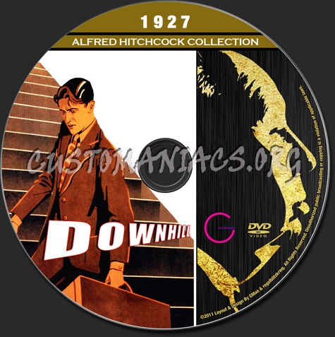Alfred Hitchcock Collection - Downhill dvd label