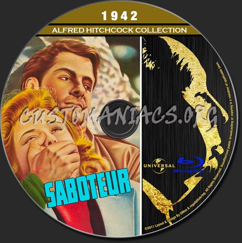 Alfred Hitchcock Collection - Saboteur blu-ray label