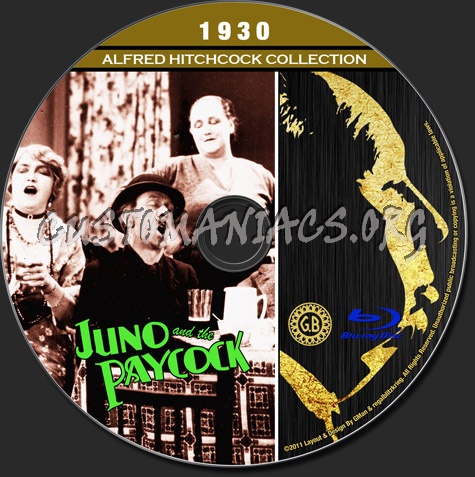 Alfred Hitchcock Collection - Juno And The Paycock blu-ray label