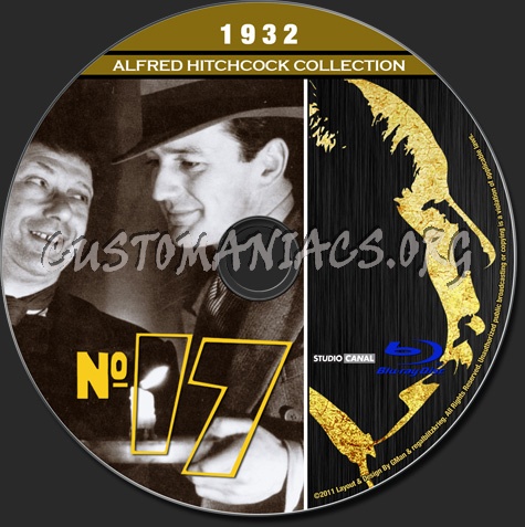Alfred Hitchcock Collection - Number Seventeen blu-ray label