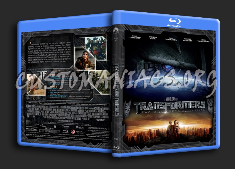 Transformers blu-ray cover