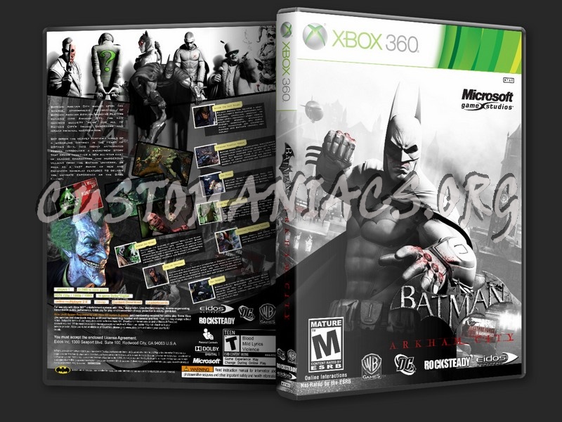 Batman Arkham City (15 Different Version) dvd cover