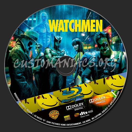 Watchmen blu-ray label