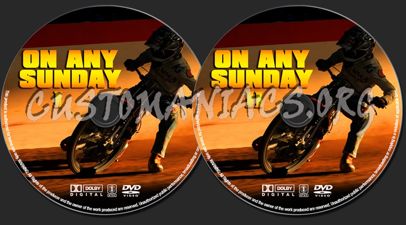 On Any Sunday Collection dvd label