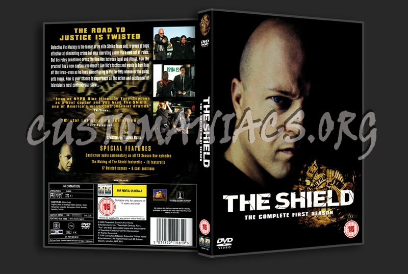 The Shield Season 1 dvd cover