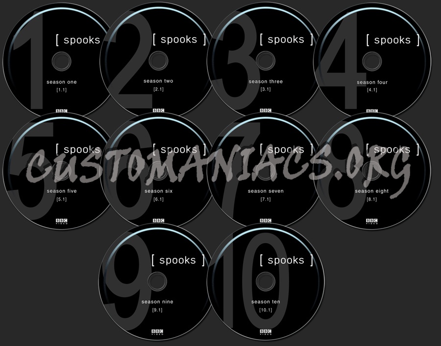 Spooks The Complete Series dvd label