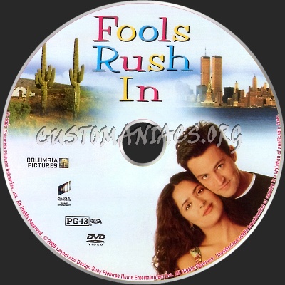 Fools Rush In dvd label