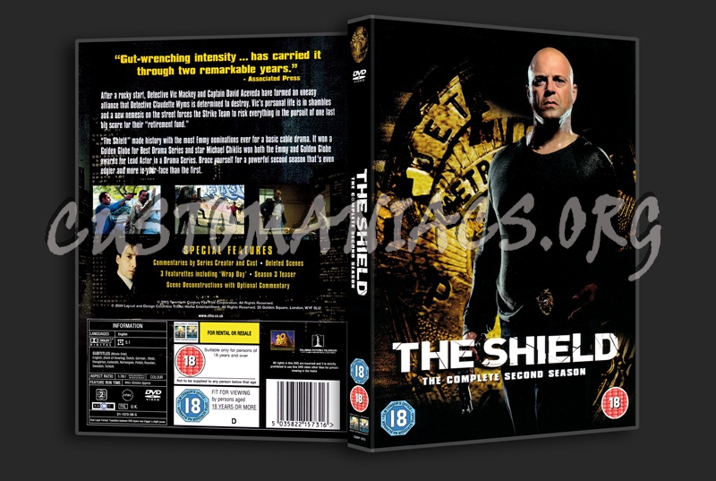 The Shield Season 2 dvd cover