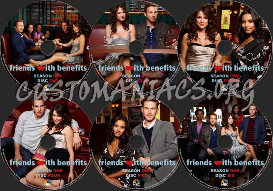 Friends with Benefits Season 1 dvd label