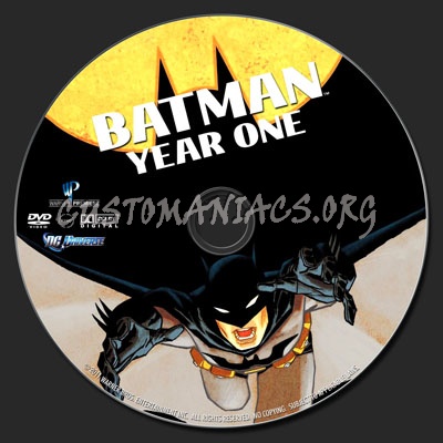 Batman Year One dvd label