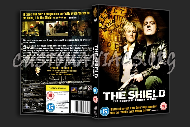 The Shield Season 4 dvd cover